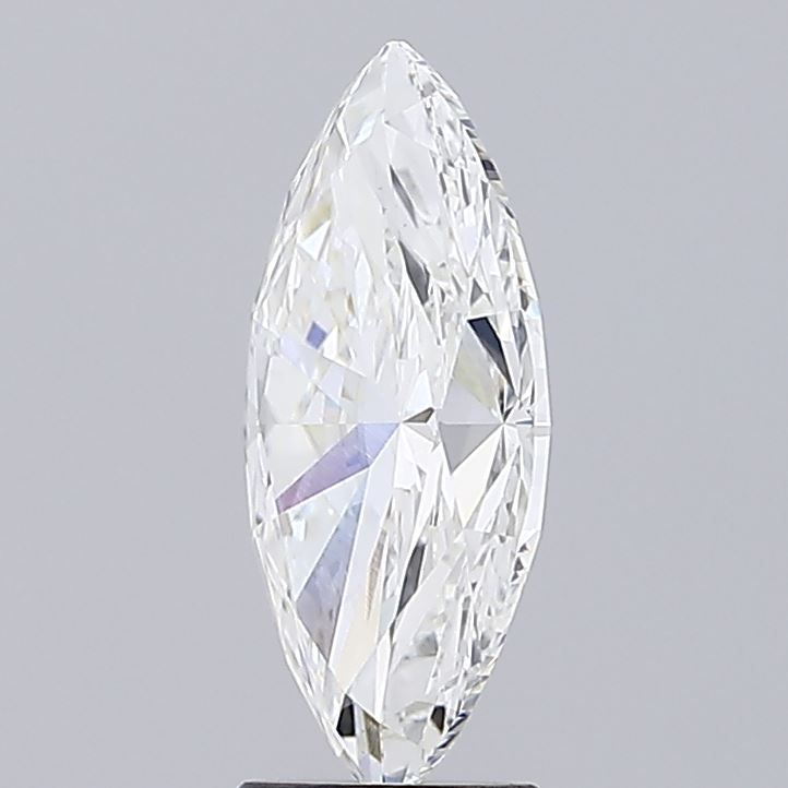 3.41 Carat Marquise Lab Diamond with  Cut Diamond in 14KT  view 1
