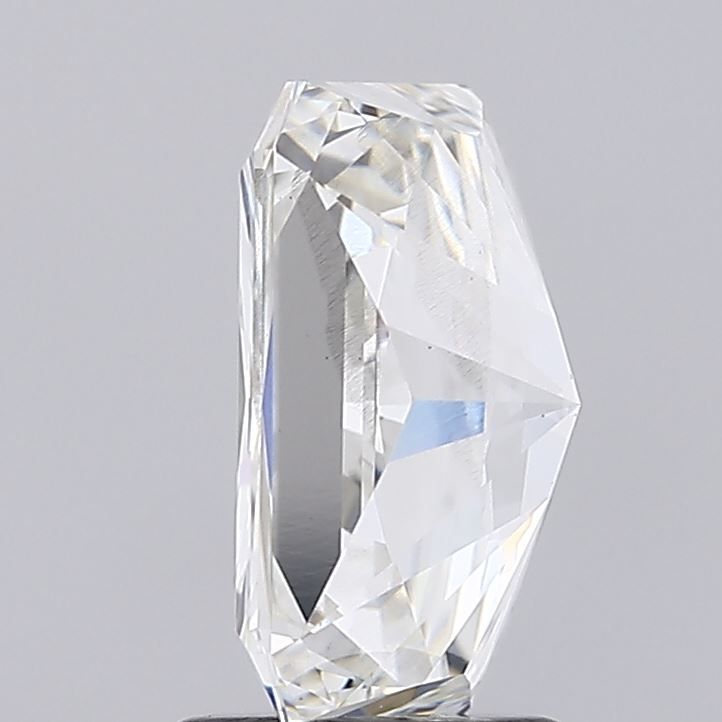 3.04 Carat Radiant Lab Diamond with  Cut Diamond in 14KT  view 1

