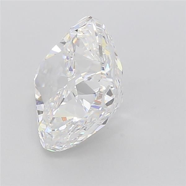 4.03 Carat Cushion Lab Diamond with  Cut Diamond in 14KT  view 1
