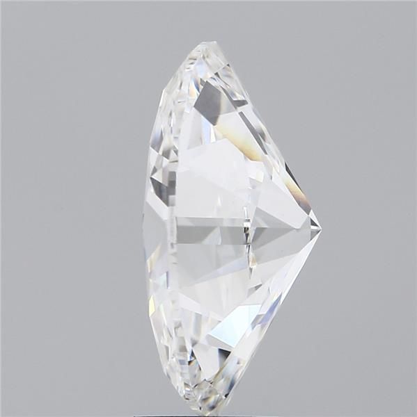 5.56 Carat Oval Lab Diamond with  Cut Diamond in 14KT  view 1
