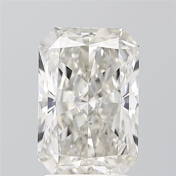 2.11 Carat Radiant Lab Diamond with  Cut Diamond in 14KT  view 1
