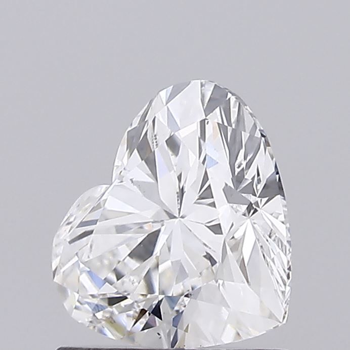 1.02 Carat Heart Lab Diamond with  Cut Diamond in 14KT  view 1
