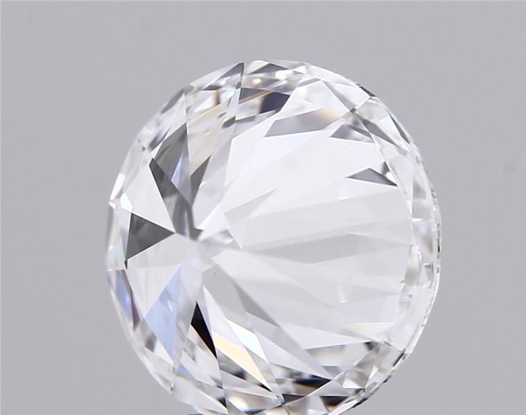 5.24 Carat Round Lab Diamond with  Cut Diamond in 14KT  view 1
