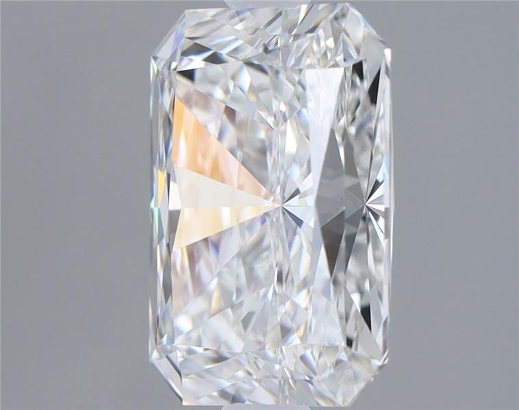 1.7 Carat Radiant lab Diamond with  Cut Diamond in 14KT  view 1
