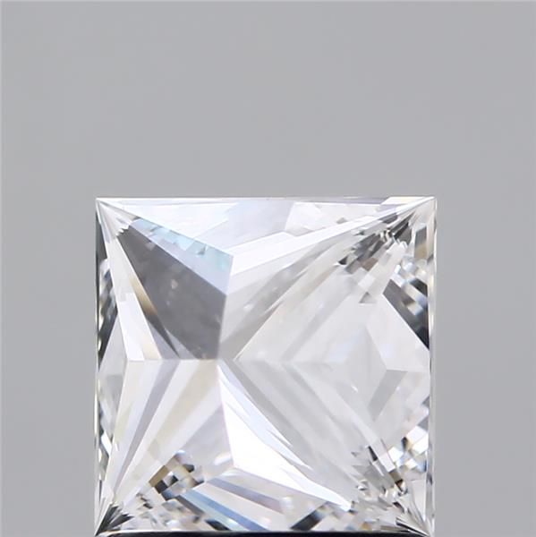 1.23 Carat Princess Lab Diamond with  Cut Diamond in 14KT  view 1
