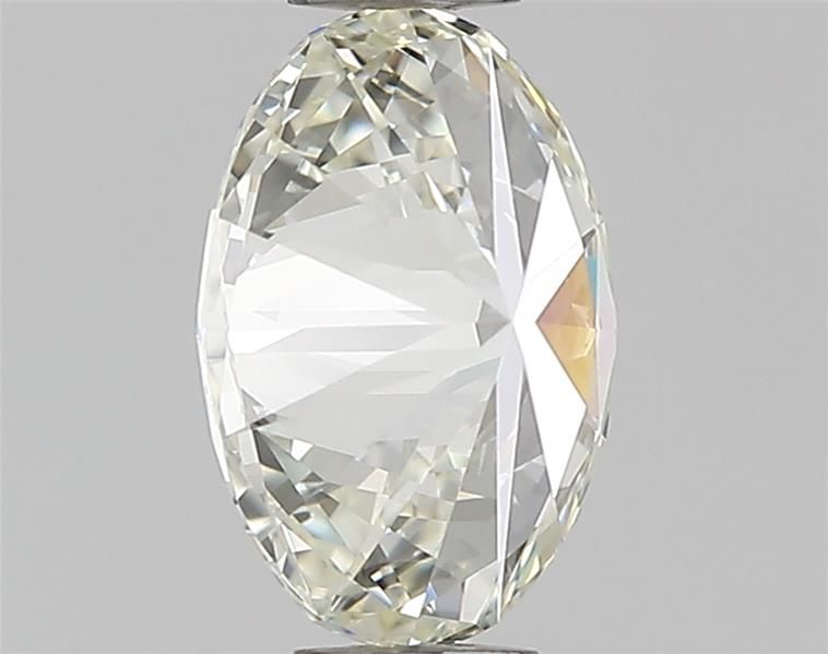 0.51 Carat Oval Natural Diamond with  Cut Diamond in 14KT  view 1

