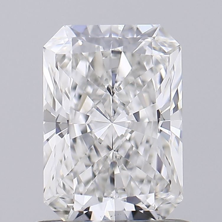 1.0 Carat Radiant Lab Diamond with  Cut Diamond in 14KT  view 1
