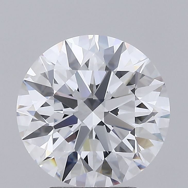 3.26 Carat Round Lab Diamond with  Cut Diamond in 14KT  view 1
