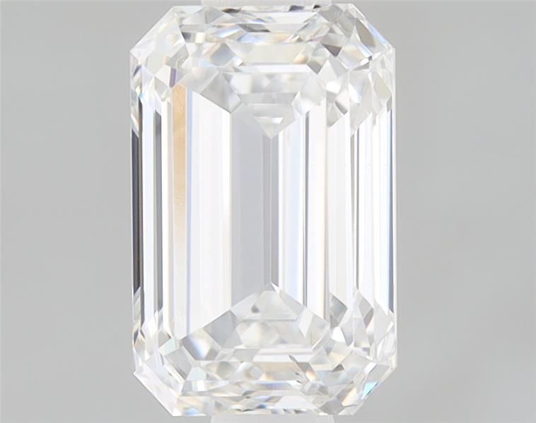 1.0 Carat Emerald Lab Diamond with  Cut Diamond in 14KT  view 1
