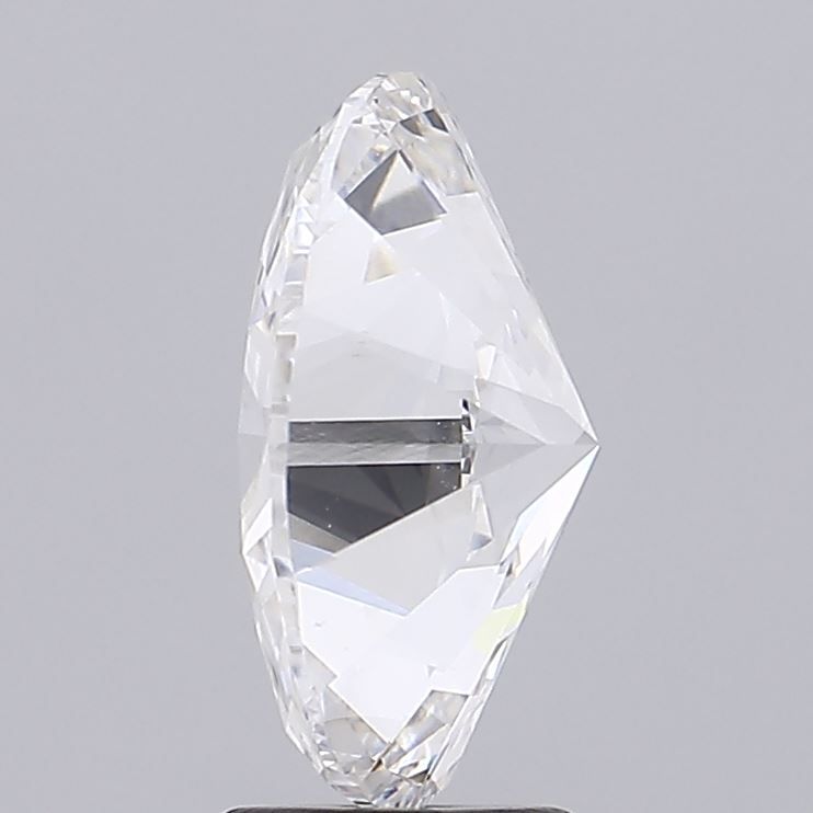 3.7 Carat Oval Lab Diamond with  Cut Diamond in 14KT  view 1
