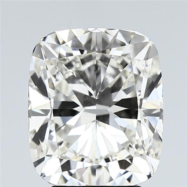 3.31 Carat Cushion Lab Diamond with  Cut Diamond in 14KT  view 1
