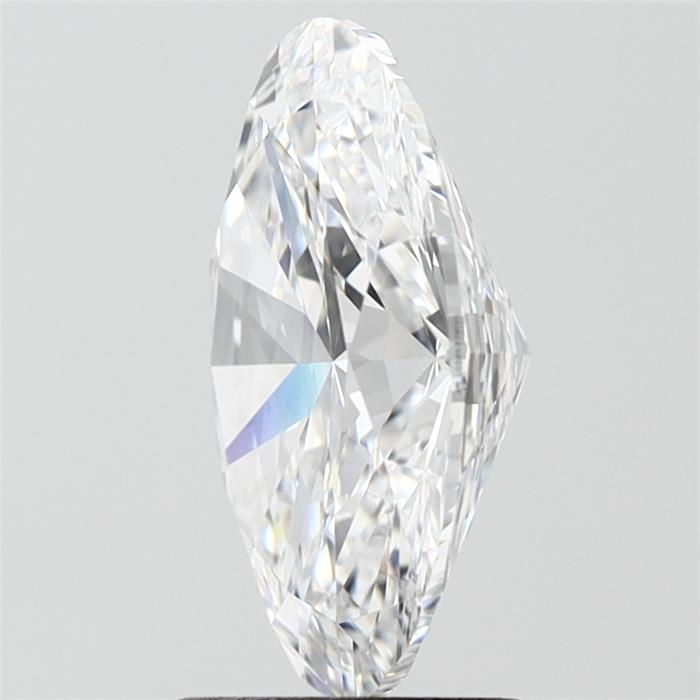 3.01 Carat Oval Lab Diamond with  Cut Diamond in 14KT  view 1

