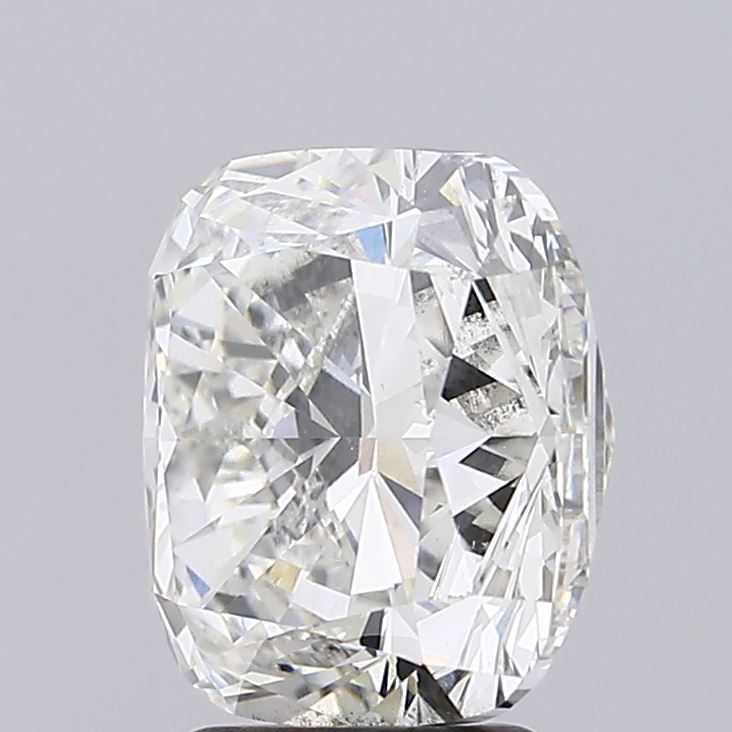 4.51 Carat Cushion Lab Diamond with  Cut Diamond in 14KT  view 1

