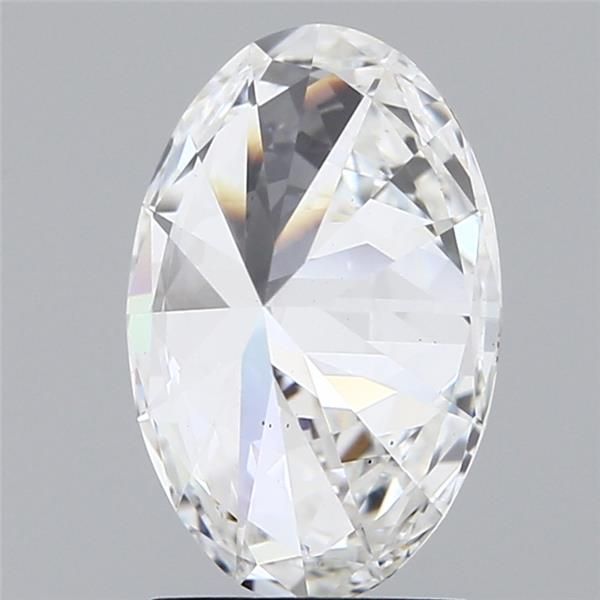 2.02 Carat Oval Lab Diamond with  Cut Diamond in 14KT  view 1
