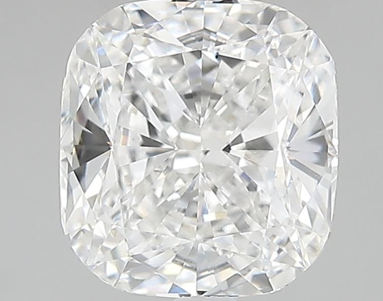 3.01 Carat Cushion Lab Diamond with  Cut Diamond in 14KT  view 1
