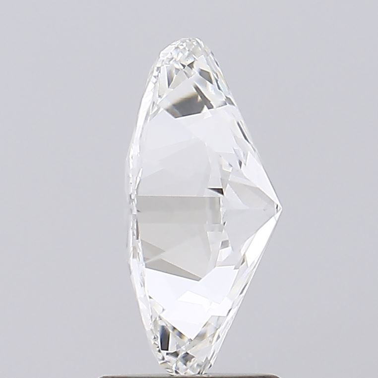 2.11 Carat Oval Lab Diamond with  Cut Diamond in 14KT  view 1
