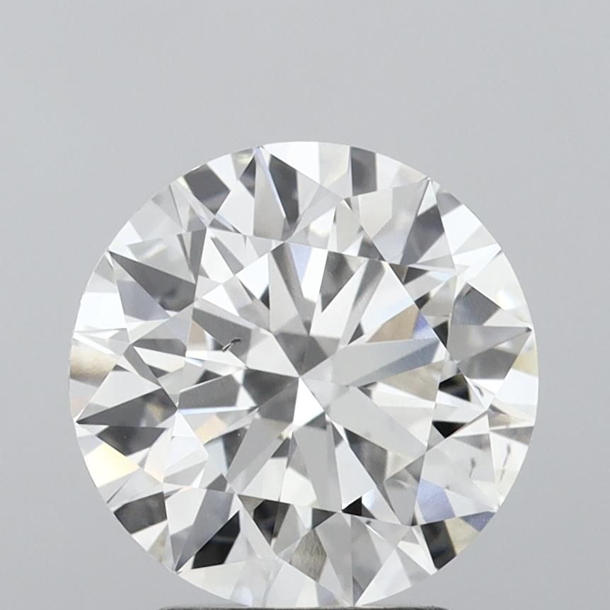 3.0 Carat Round Lab Diamond with  Cut Diamond in 14KT  view 1
