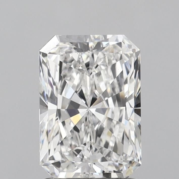 1.63 Carat Radiant Lab Diamond with  Cut Diamond in 14KT  view 1
