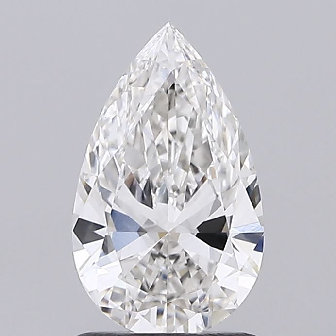 1.05 Carat Pear Lab Diamond with  Cut Diamond in 14KT  view 1
