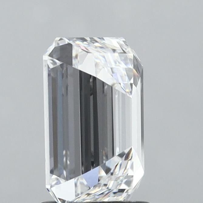 2.0 Carat Emerald Lab Diamond with  Cut Diamond in 14KT  view 1
