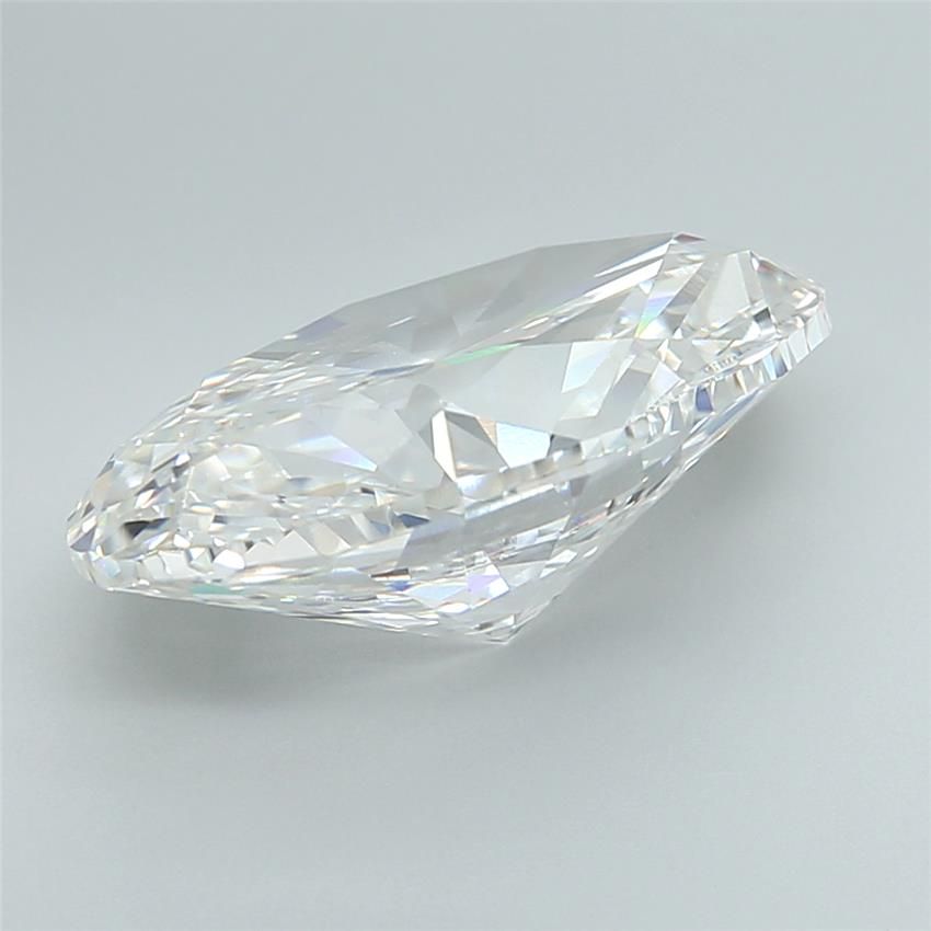 7.51 Carat Oval Lab Diamond with  Cut Diamond in 14KT  view 1
