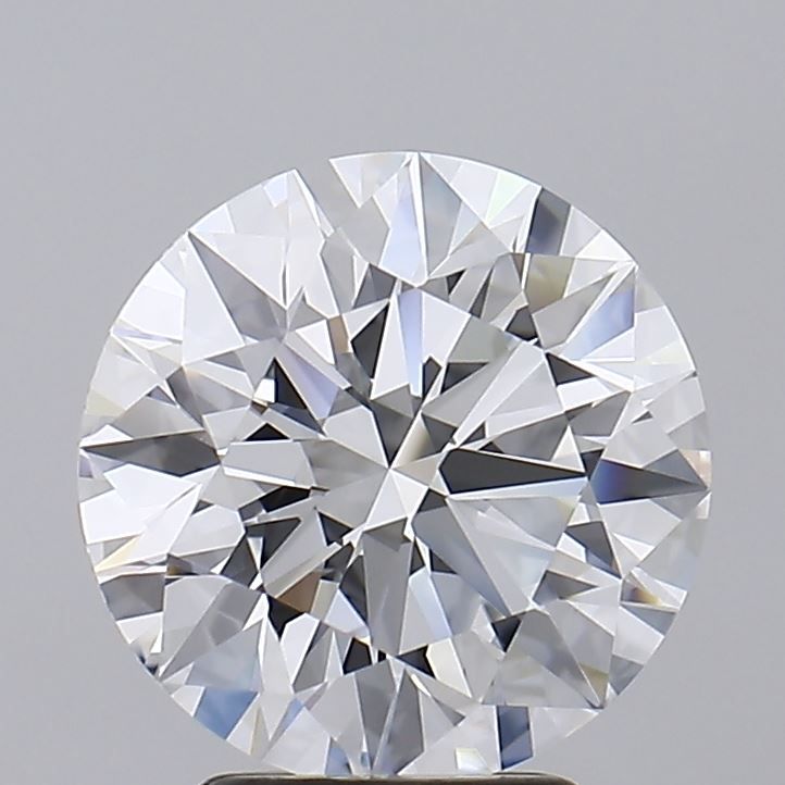 3.65 Carat Round Lab Diamond with  Cut Diamond in 14KT  view 1
