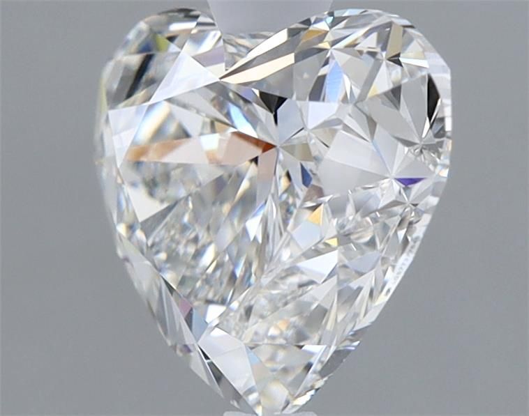 2.13 Carat Heart Lab Diamond with  Cut Diamond in 14KT  view 1
