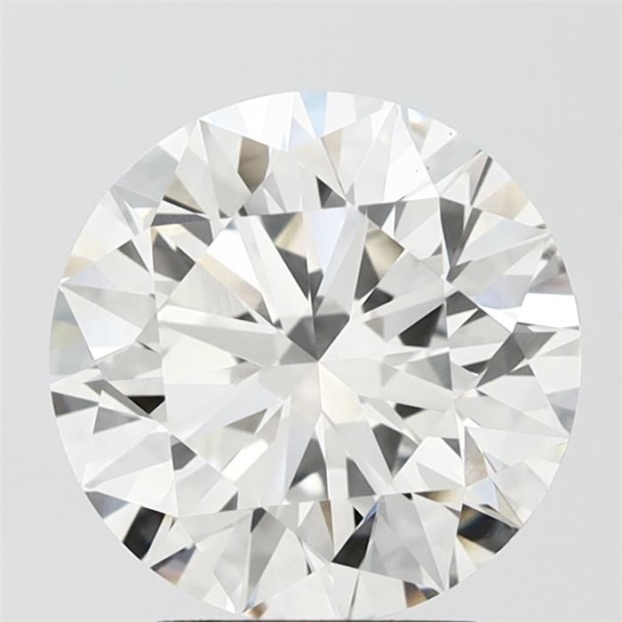 3.41 Carat Round Lab Diamond with  Cut Diamond in 14KT  view 1
