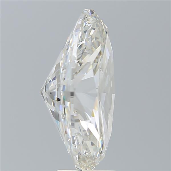 6.6 Carat Oval Lab Diamond with  Cut Diamond in 14KT  view 1
