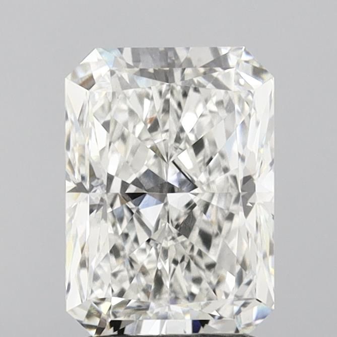 2.5 Carat Radiant Lab Diamond with  Cut Diamond in 14KT  view 1
