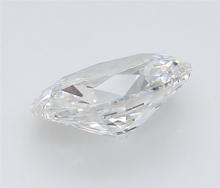 2.64 Carat Oval Lab Diamond with  Cut Diamond in 14KT  view 1
