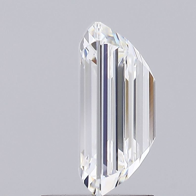 2.3 Carat Emerald Lab Diamond with  Cut Diamond in 14KT  view 1
