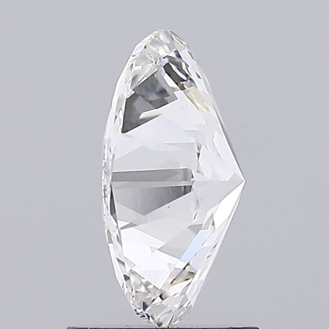 1.3 Carat Oval Lab Diamond with  Cut Diamond in 14KT  view 1
