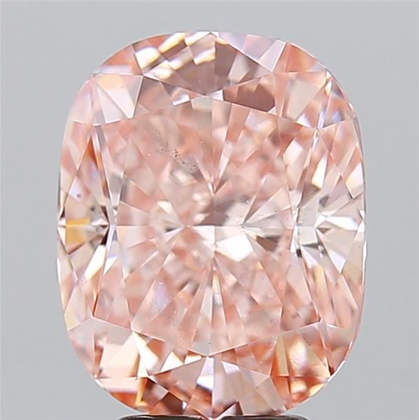 4.52 Carat Cushion Lab Diamond with  Cut Diamond in 14KT  view 1
