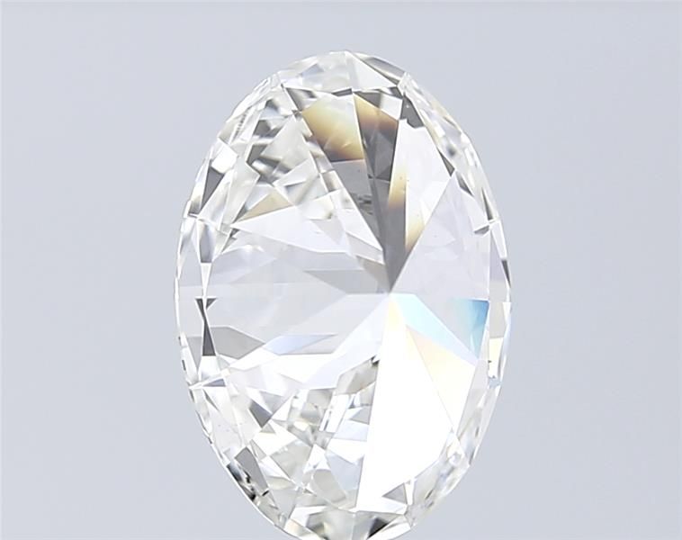 2.7 Carat Oval Lab Diamond with  Cut Diamond in 14KT  view 1
