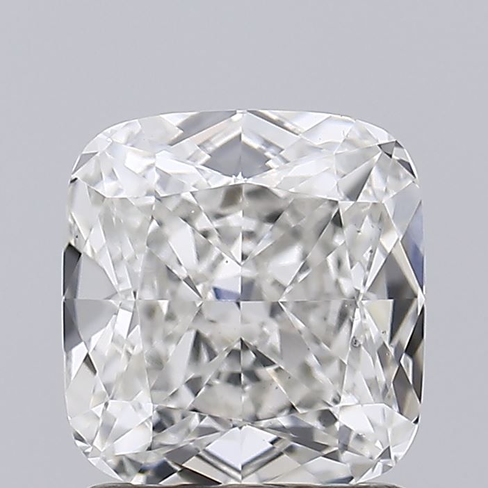 1.5 Carat Cushion Lab Diamond with  Cut Diamond in 14KT  view 1
