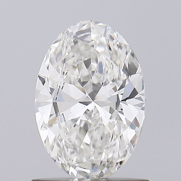 1.04 Carat Oval Lab Diamond with  Cut Diamond in 14KT  view 1
