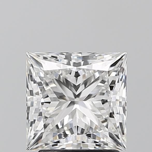2.04 Carat Princess Lab Diamond with  Cut Diamond in 14KT  view 1
