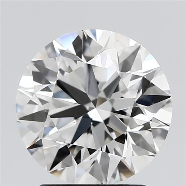 1.91 Carat Round Lab Diamond with  Cut Diamond in 14KT  view 1
