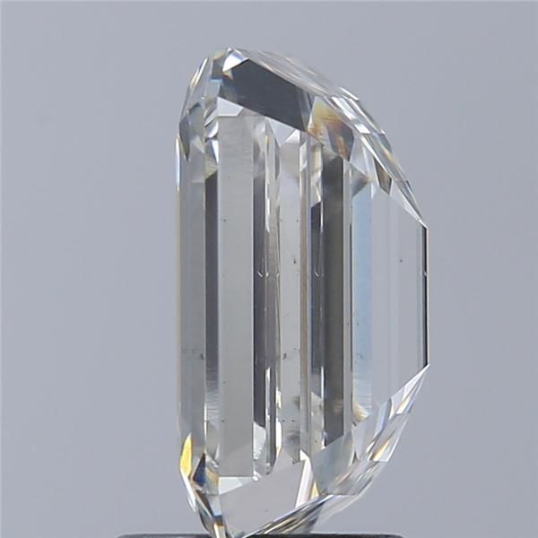 3.03 Carat Emerald Lab Diamond with  Cut Diamond in 14KT  view 1
