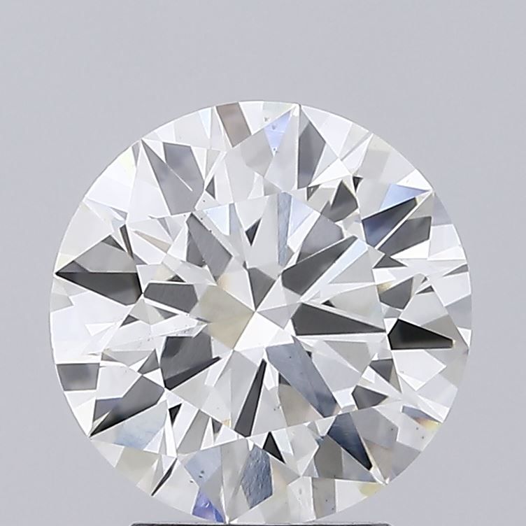 2.79 Carat Round Lab Diamond with  Cut Diamond in 14KT  view 1

