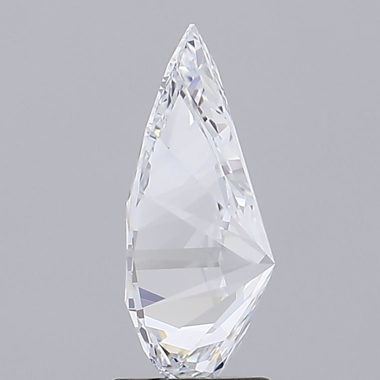 3.23 Carat Pear Lab Diamond with  Cut Diamond in 14KT  view 1
