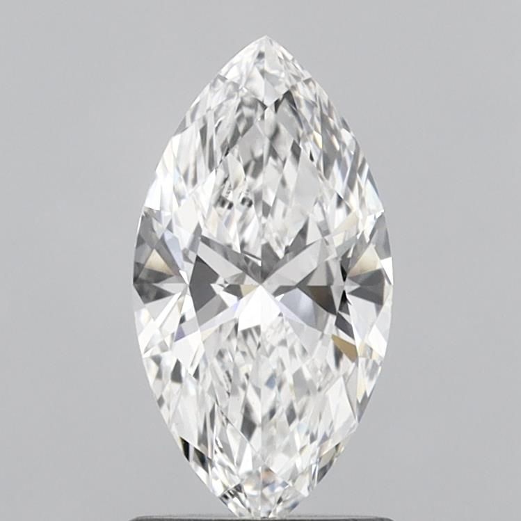 1.0 Carat Marquise Lab Diamond with  Cut Diamond in 14KT  view 1
