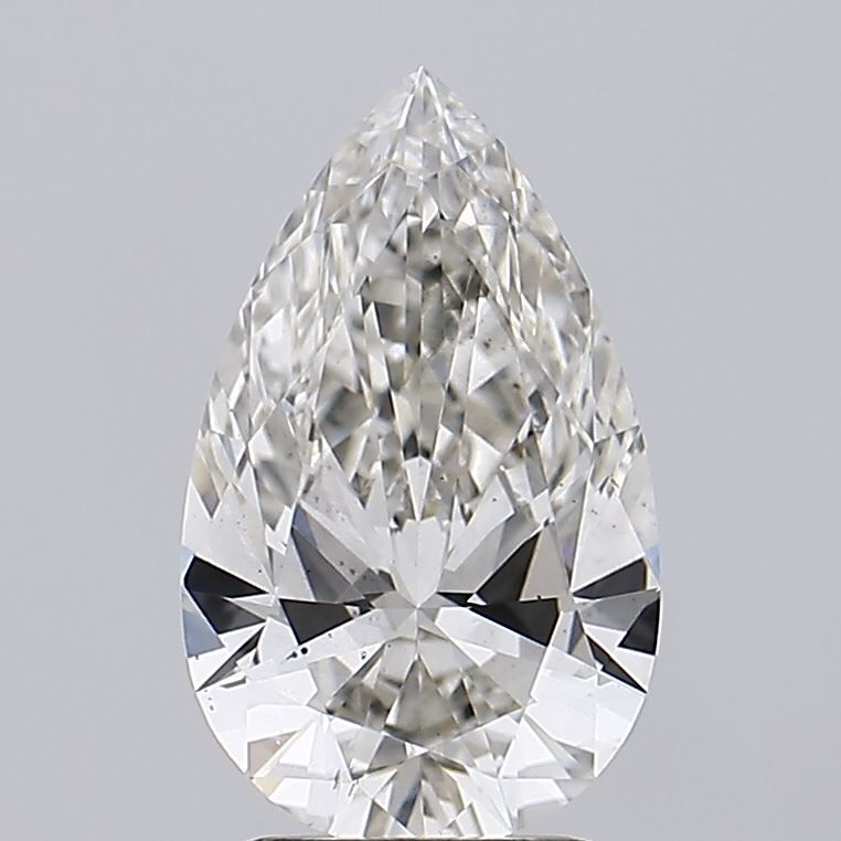 1.91 Carat Pear Lab Diamond with  Cut Diamond in 14KT  view 1

