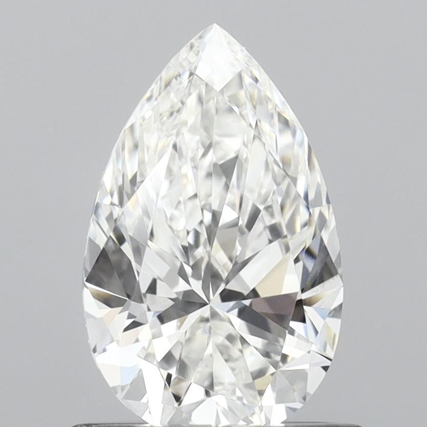 1.02 Carat Pear Lab Diamond with  Cut Diamond in 14KT  view 1
