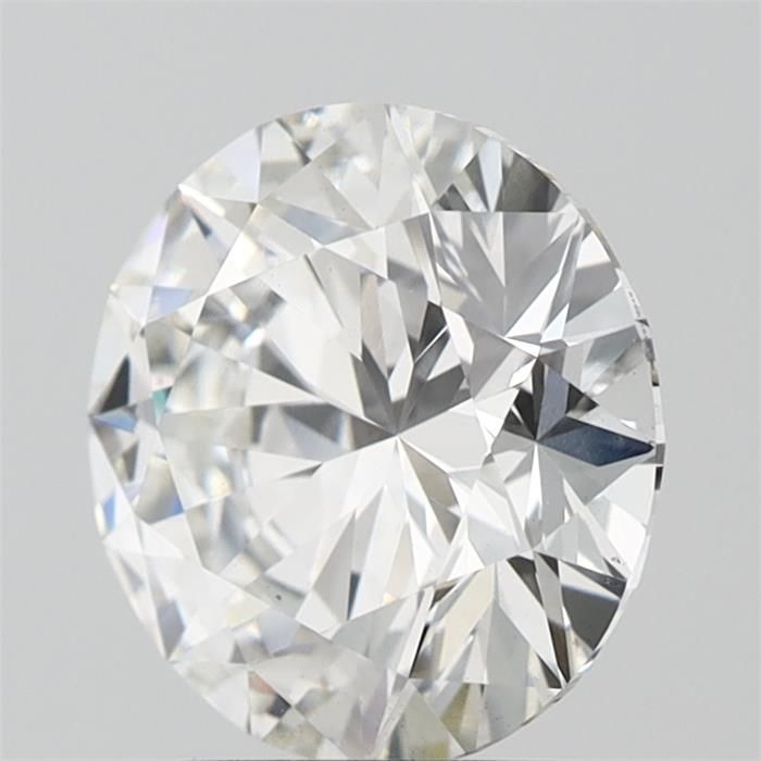 3.03 Carat Round Lab Diamond with  Cut Diamond in 14KT  view 1

