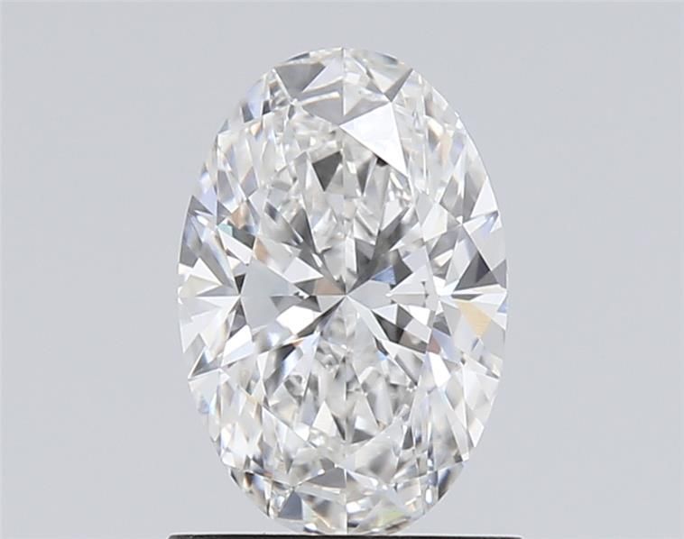 1.02 Carat Oval Lab Diamond with  Cut Diamond in 14KT  view 1
