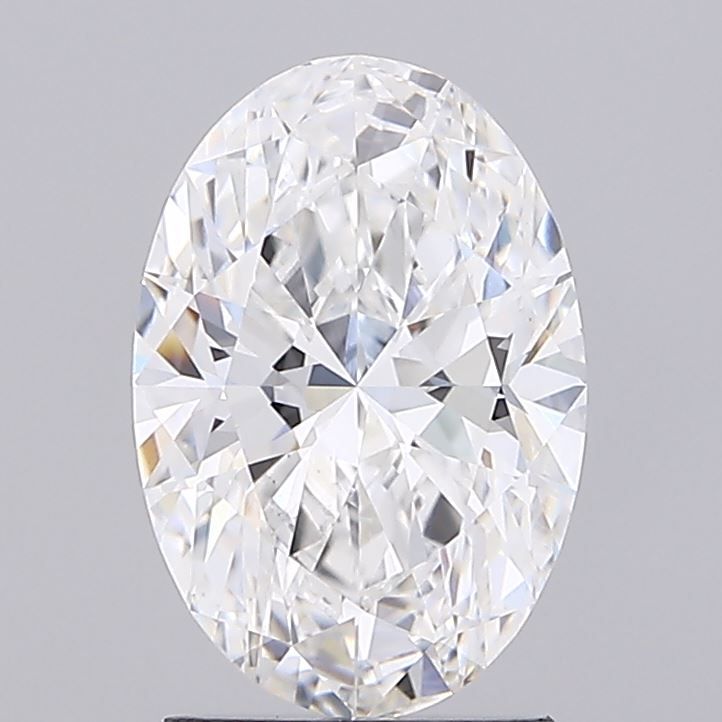 1.73 Carat Oval Lab Diamond with  Cut Diamond in 14KT  view 1
