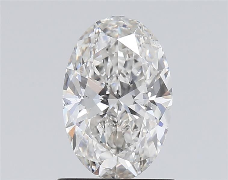 1.02 Carat Oval Lab Diamond with  Cut Diamond in 14KT  view 1
