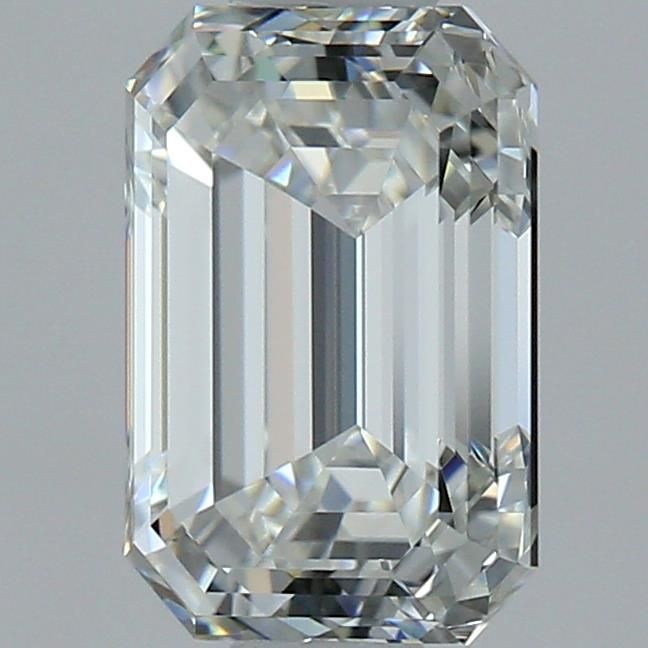 1.5 Carat Emerald Natural Diamond with  Cut Diamond in 14KT  view 1
